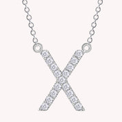 AFFY Moissanite Diamond Alphabet's Letter's Necklaces