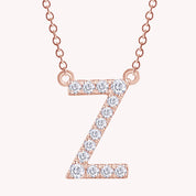 AFFY Moissanite Diamond Alphabet's Letter's Necklaces