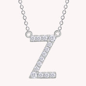 AFFY Moissanite Diamond Alphabet's Letter's Necklaces