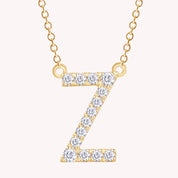 AFFY Moissanite Diamond Alphabet's Letter's Necklaces