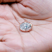 Fancy Shape Moissanite Georgian setting pendants in 925 Sterling Silver