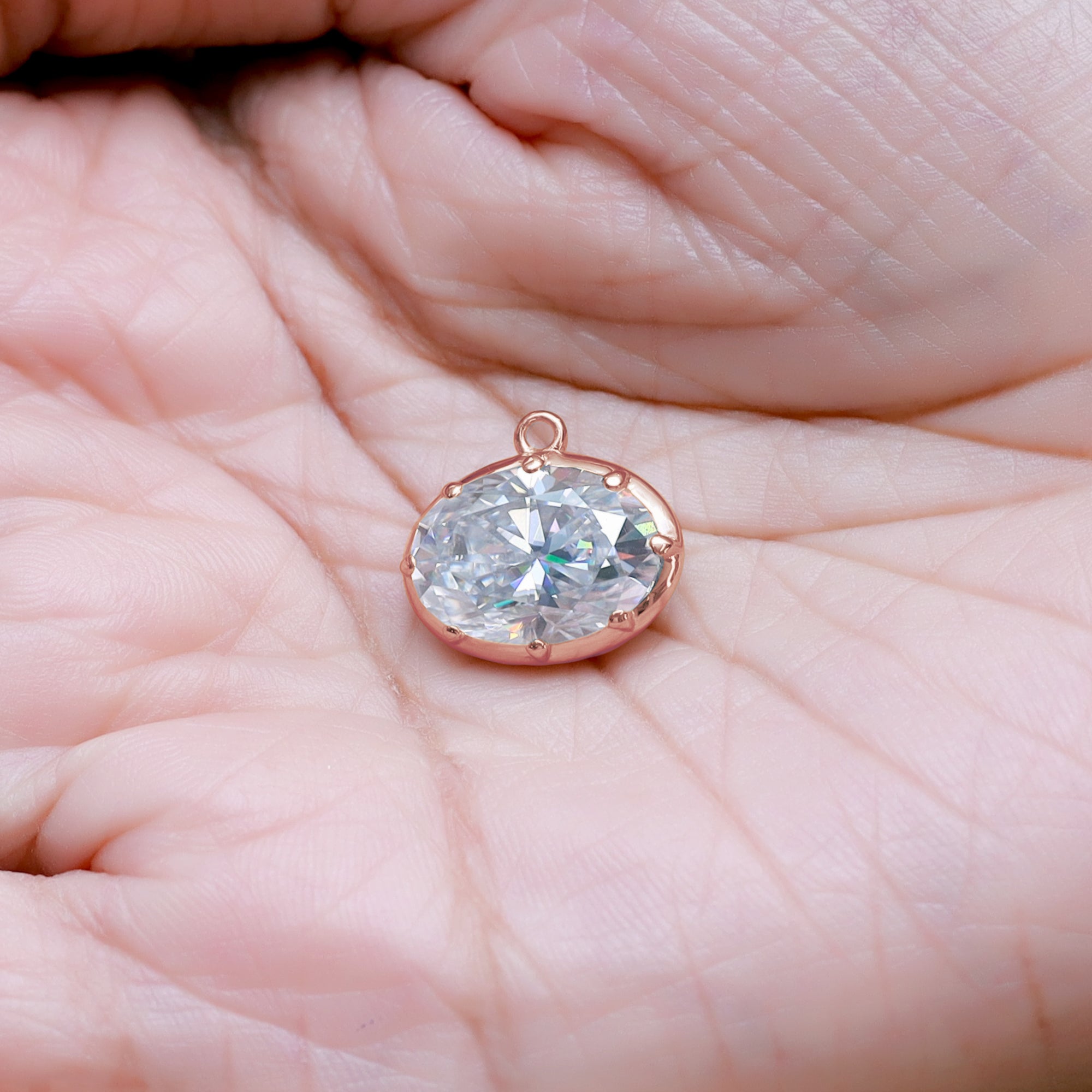 Fancy Shape Moissanite Georgian setting pendants in 925 Sterling Silver