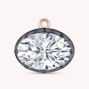 Fancy Shape Moissanite Georgian setting pendants