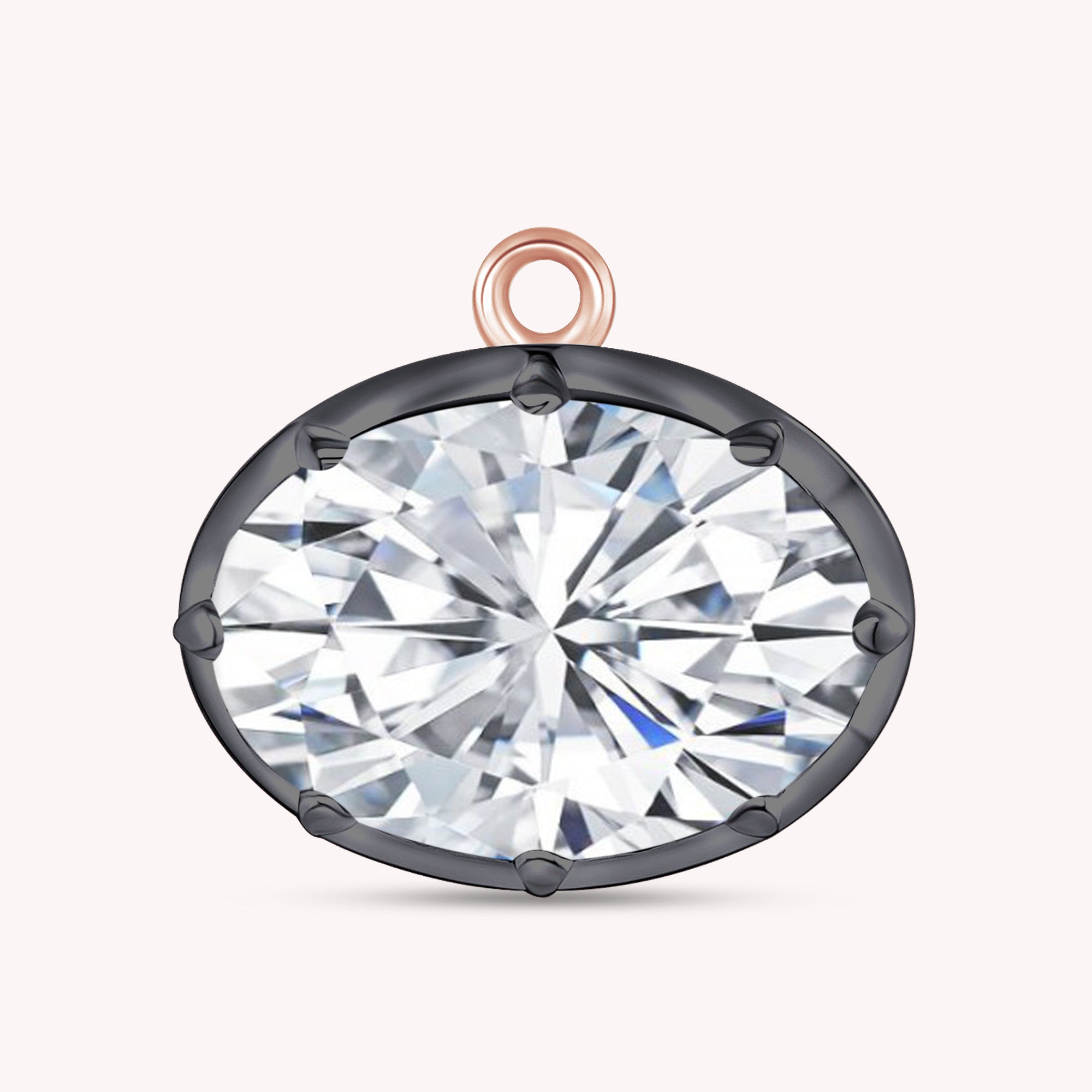 Fancy Shape Moissanite Georgian setting pendants
