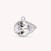 Fancy Shape Moissanite Georgian setting pendants in 925 Sterling Silver