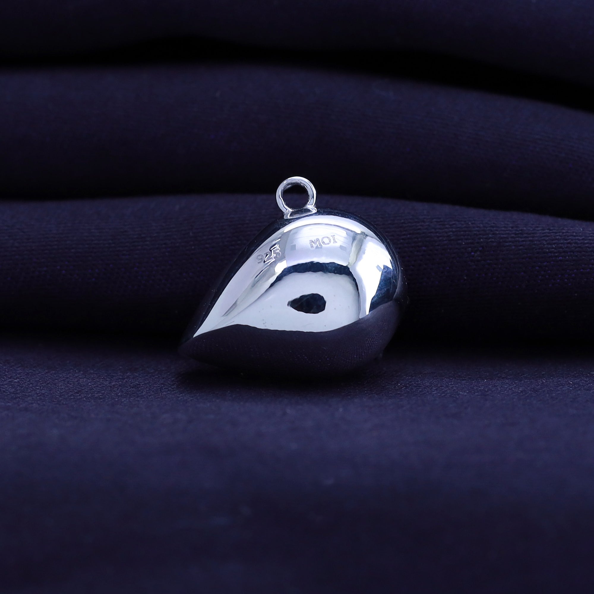 Fancy Shape Moissanite Georgian setting pendants in 925 Sterling Silver