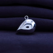 Fancy Shape Moissanite Georgian setting pendants in 925 Sterling Silver