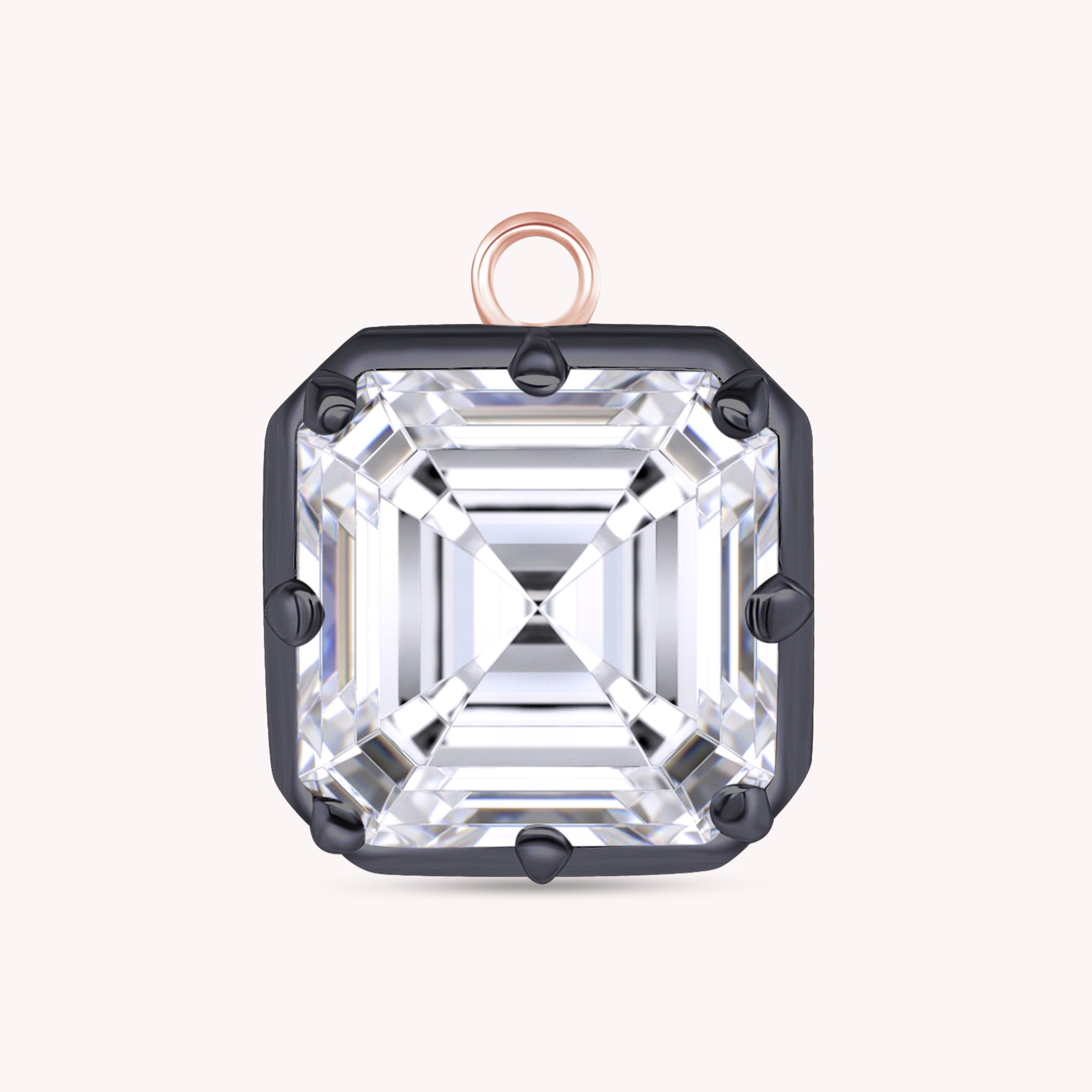 Fancy Shape Moissanite Georgian setting pendants