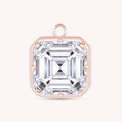 Fancy Shape Moissanite Georgian setting pendants in 925 Sterling Silver