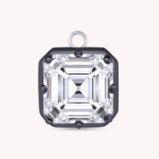 Fancy Shape Moissanite Georgian setting pendants