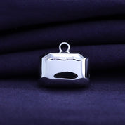 Fancy Shape Moissanite Georgian setting pendants in 925 Sterling Silver