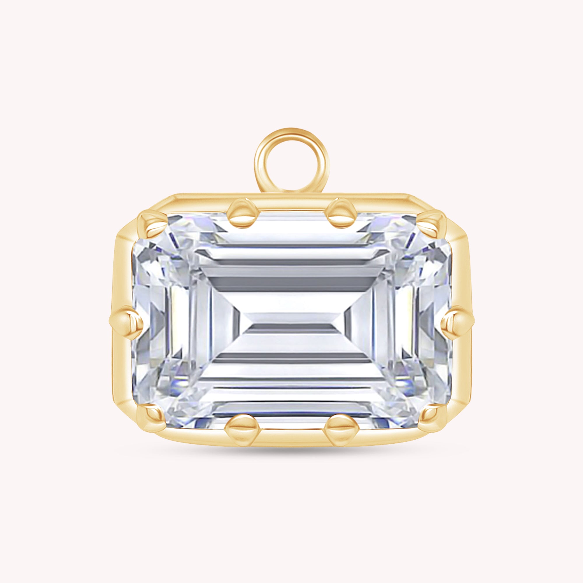 Fancy Shape Moissanite Georgian setting pendants in 925 Sterling Silver