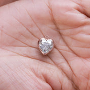 Fancy Shape Moissanite Georgian setting pendants in 925 Sterling Silver