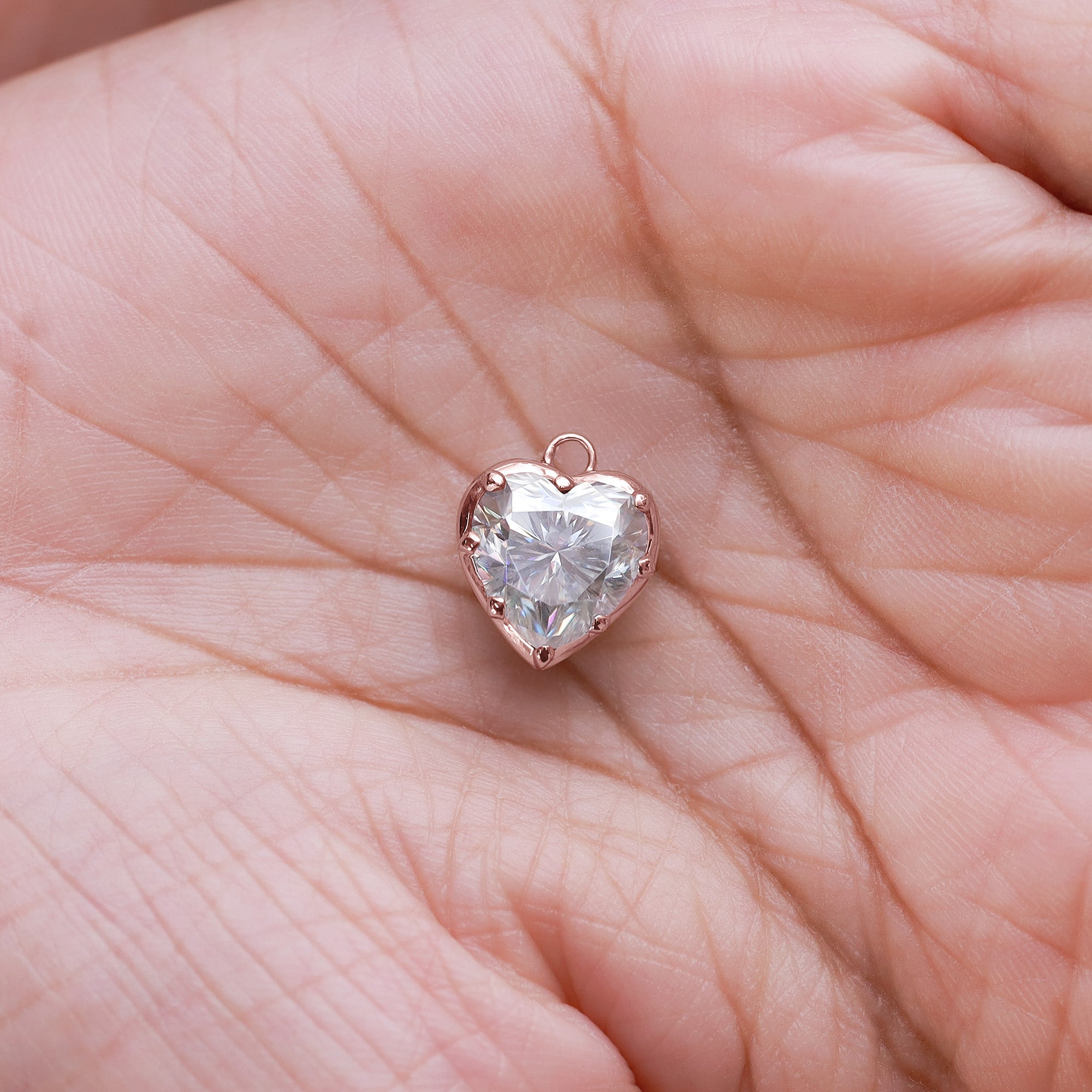 Fancy Shape Moissanite Georgian setting pendants in 925 Sterling Silver