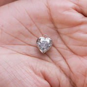 Fancy Shape Moissanite Georgian setting pendants in 925 Sterling Silver
