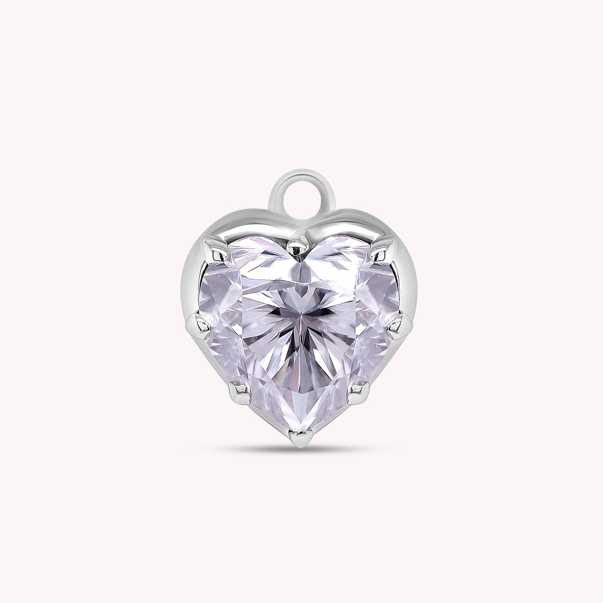Fancy Shape Moissanite Georgian setting pendants in 925 Sterling Silver