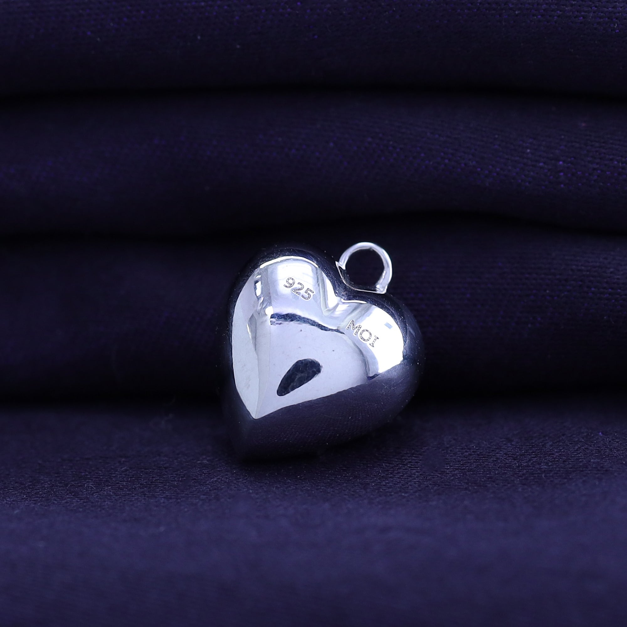 Fancy Shape Moissanite Georgian setting pendants in 925 Sterling Silver