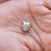Fancy Shape Moissanite Georgian setting pendants in 925 Sterling Silver