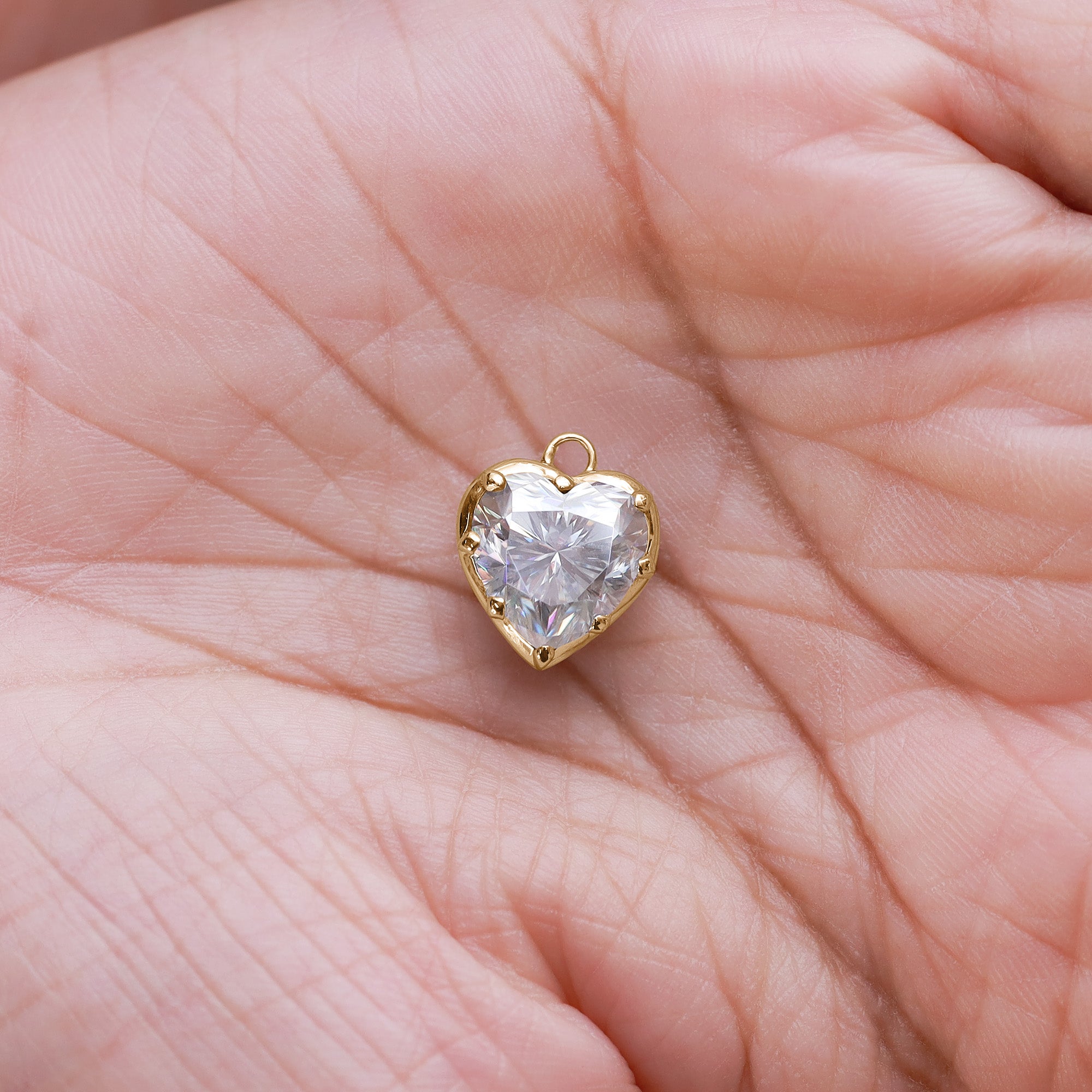Fancy Shape Moissanite Georgian setting pendants in 925 Sterling Silver