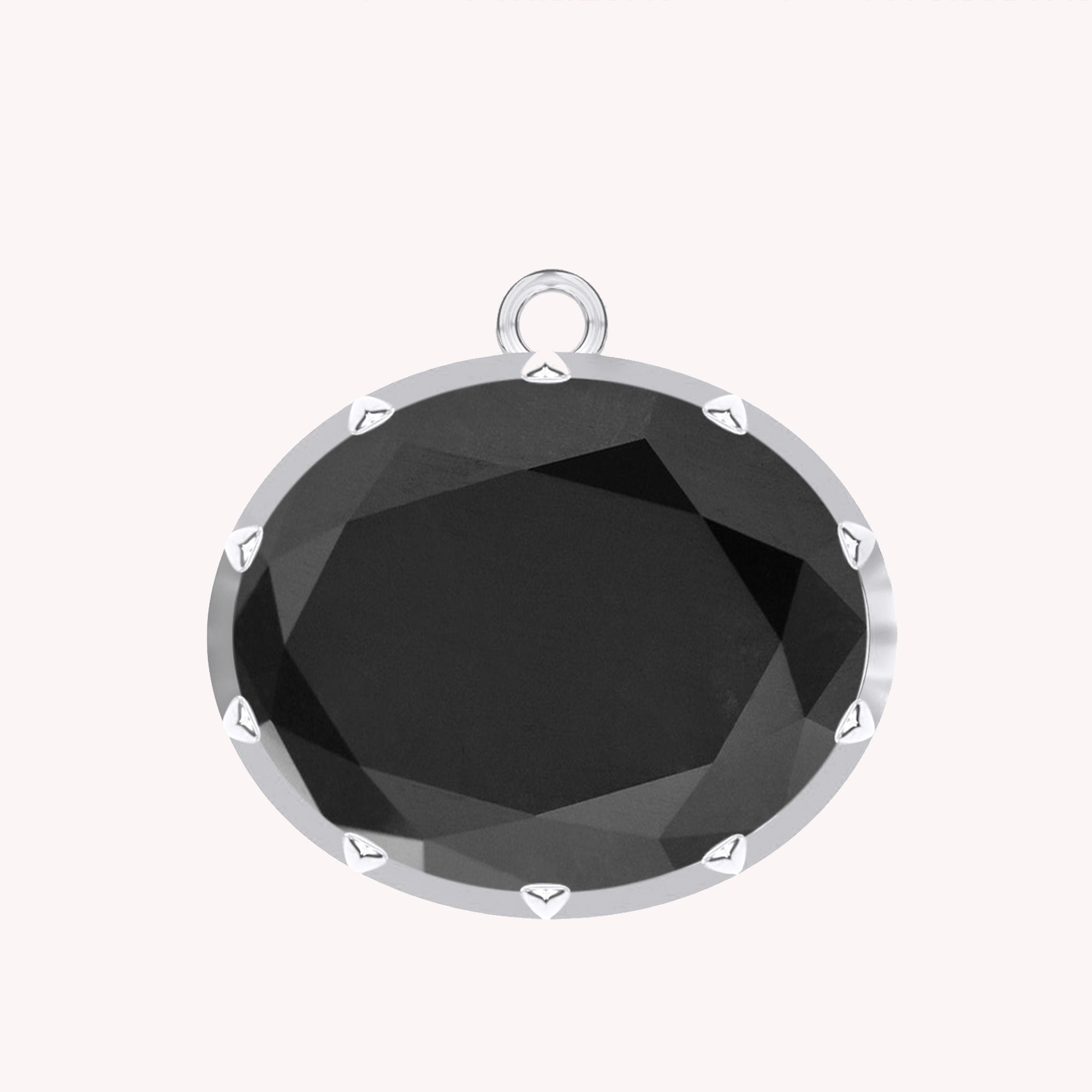 Black Moissanite Pendant