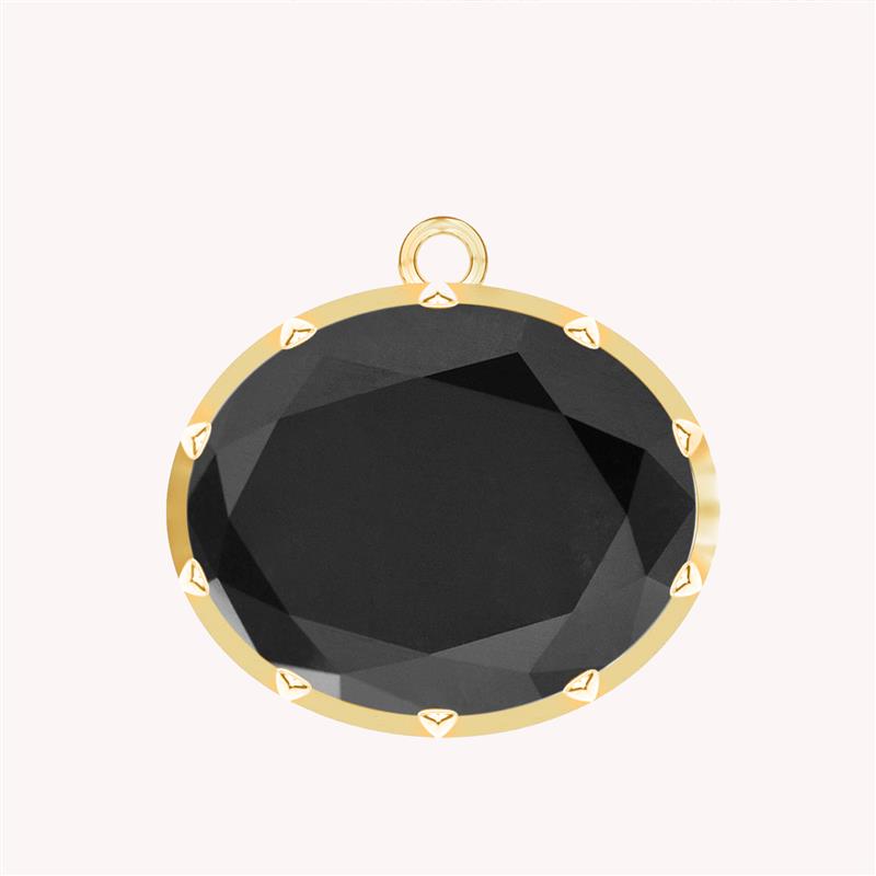 Black Moissanite Pendant
