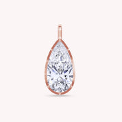Pear Shape Lab Created Moissanite Solitaire pendant