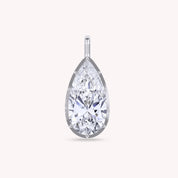 Pear Shape Lab Created Moissanite Solitaire pendant