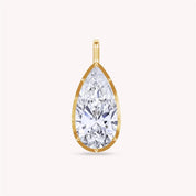 Pear Shape Lab Created Moissanite Solitaire pendant