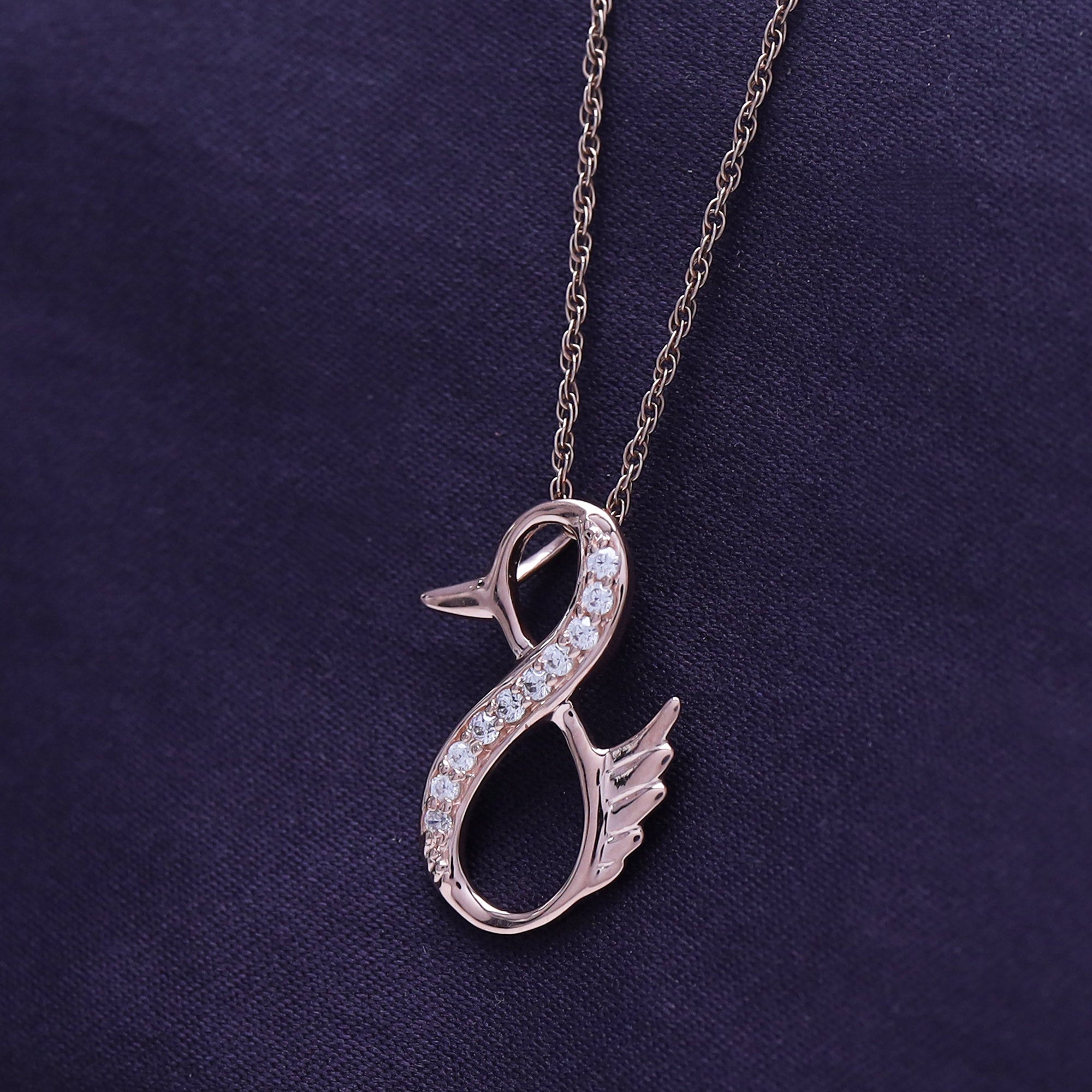 Duck Infinity Pendant Necklace