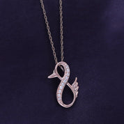 Duck Infinity Pendant Necklace