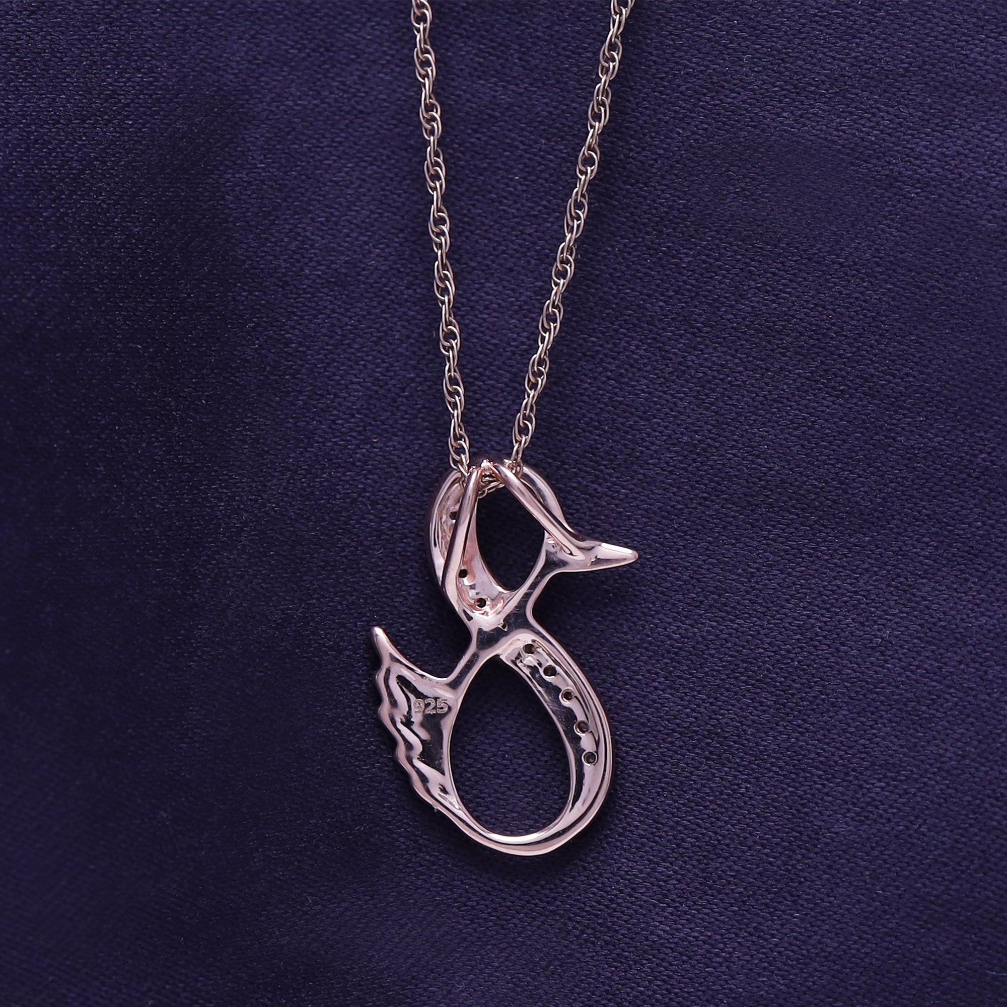 Duck Infinity Pendant Necklace