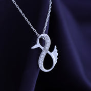 Duck Infinity Pendant Necklace