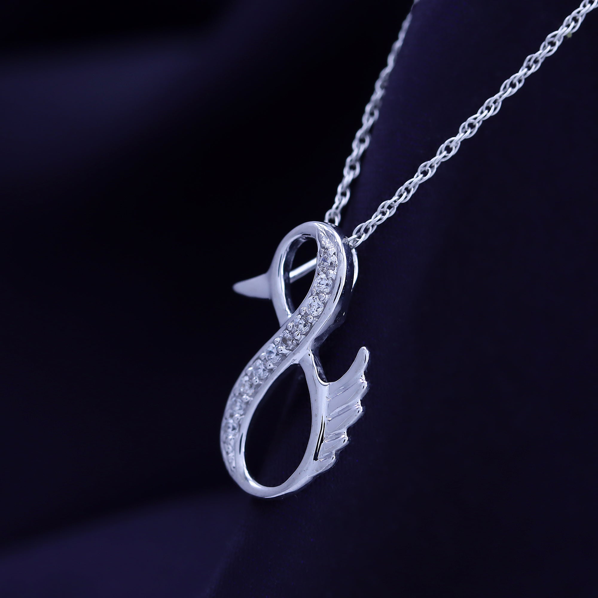 Duck Infinity Pendant Necklace