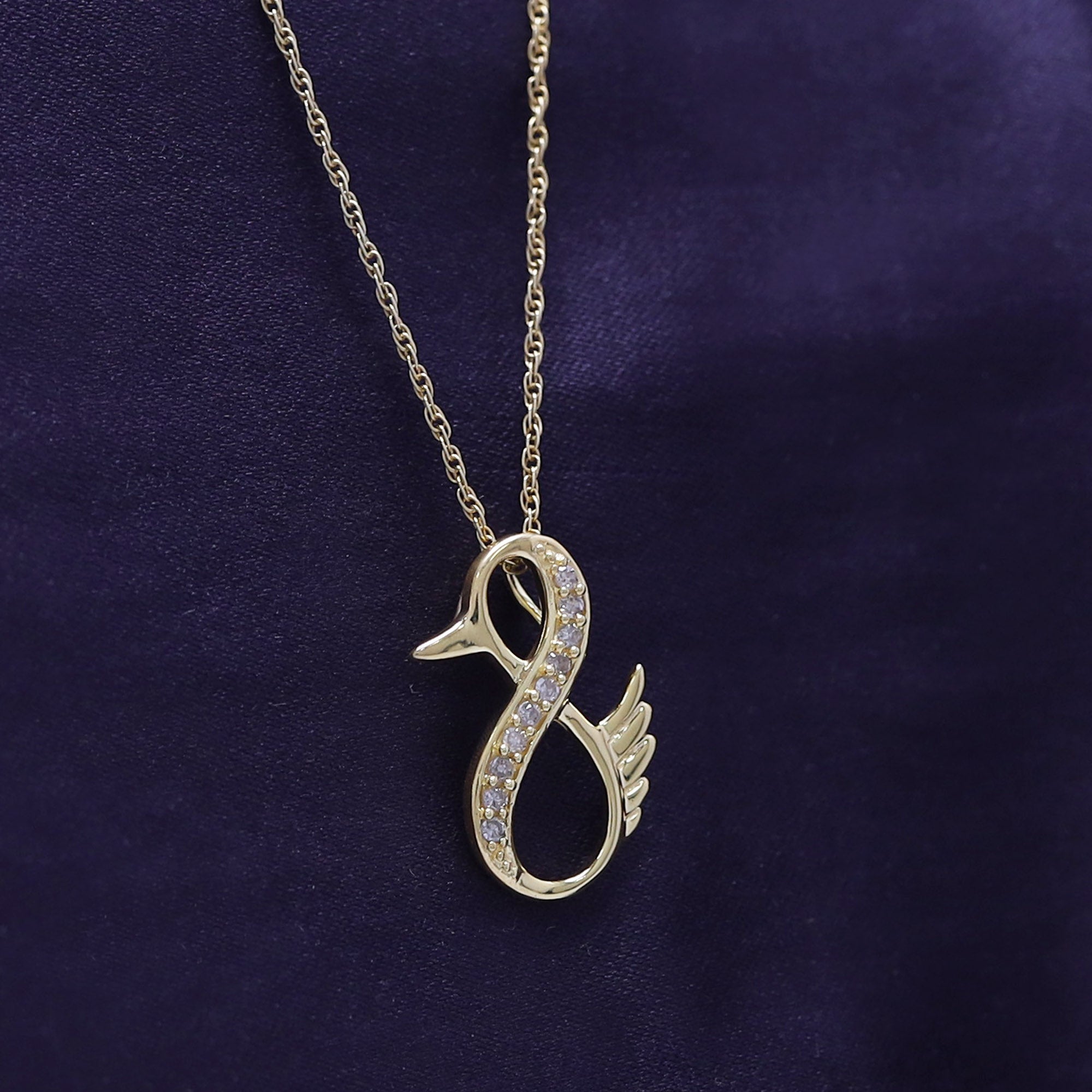 Duck Infinity Pendant Necklace