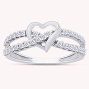 Infinity Heart Promise Lab Grown Diamond Ring