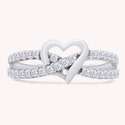 Infinity Heart Promise Lab Grown Diamond Ring