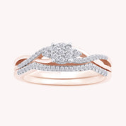 Lena Twist Bridal Set Engagement Ring