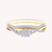 Lena Twist Bridal Set Engagement Ring