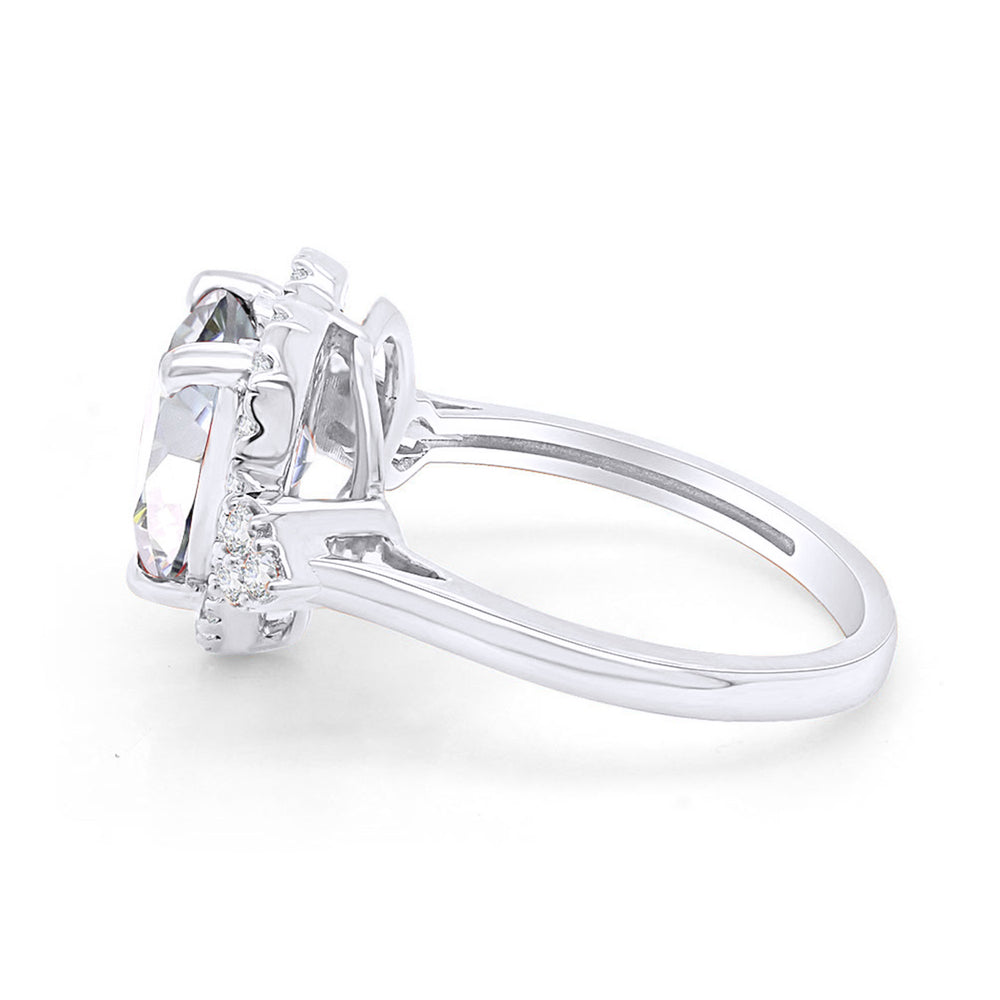 
                      
                        3 Carat Heart & Round Lab Created Moissanite Diamond Halo Promise Rings For Women In 925 Sterling Silver
                      
                    