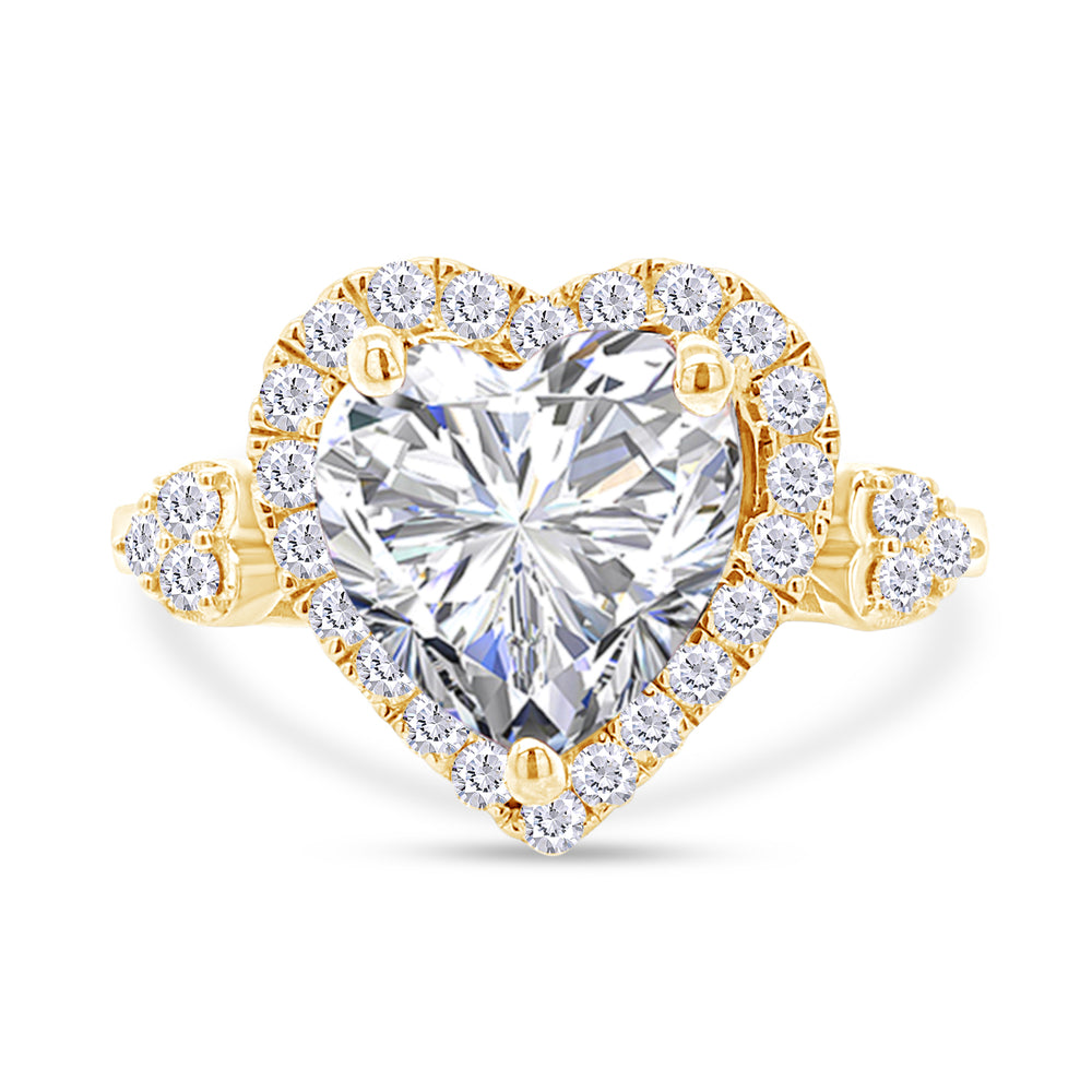 
                      
                        3 Carat Heart & Round Lab Created Moissanite Diamond Halo Promise Rings For Women In 925 Sterling Silver
                      
                    