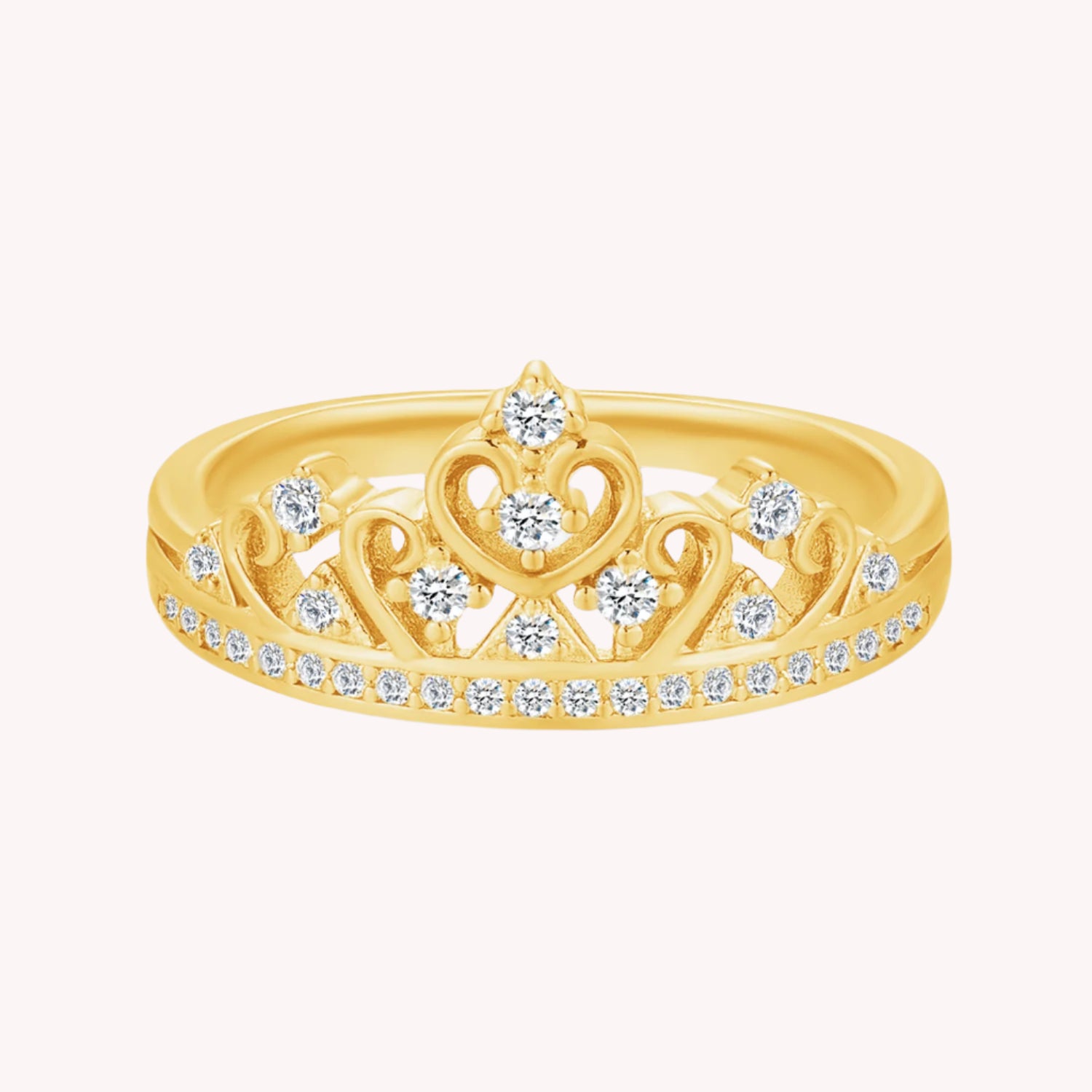 Ina Moissanite Crown Ring