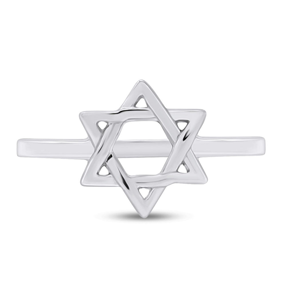 
                      
                        Star Of David Magen Hebrew Shield Star Symbol Ring In 925 Sterling Silver
                      
                    