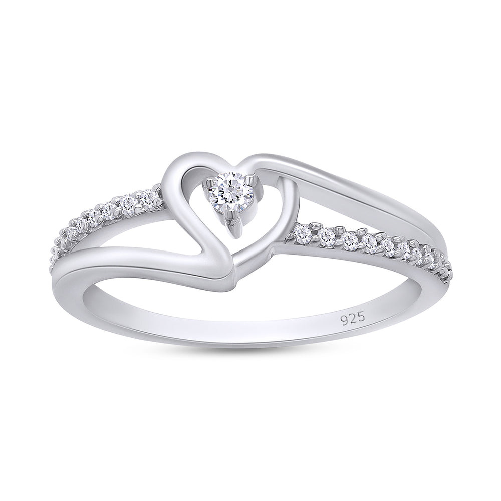 
                      
                        1/10 Carat CT Round White Natural Diamond Bypass Heart Promise Ring 14k Gold Over Sterling Silver (I-J Color, I2-I3 Clarity, 0.10 Cttw) Gift For Her
                      
                    