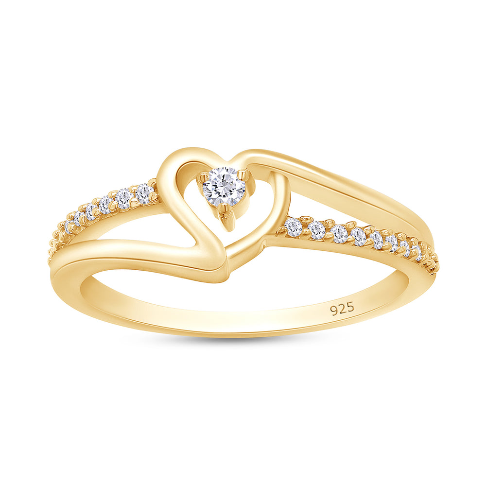 
                      
                        1/10 Carat CT Round White Natural Diamond Bypass Heart Promise Ring 14k Gold Over Sterling Silver (I-J Color, I2-I3 Clarity, 0.10 Cttw) Gift For Her
                      
                    