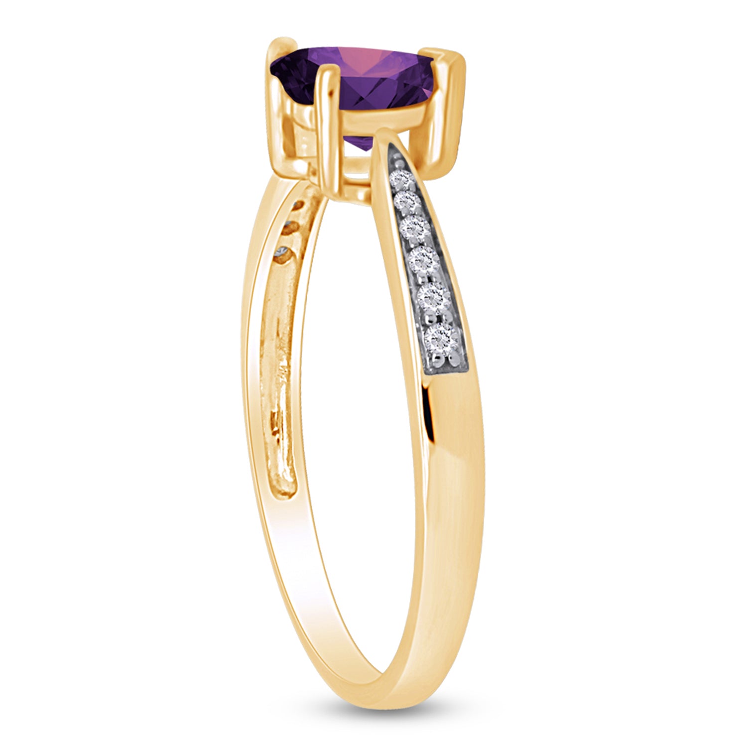 Solitaire Heart Promise Ring for Women