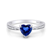 Solitaire Heart Promise Ring