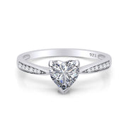 Solitaire Heart Promise Ring