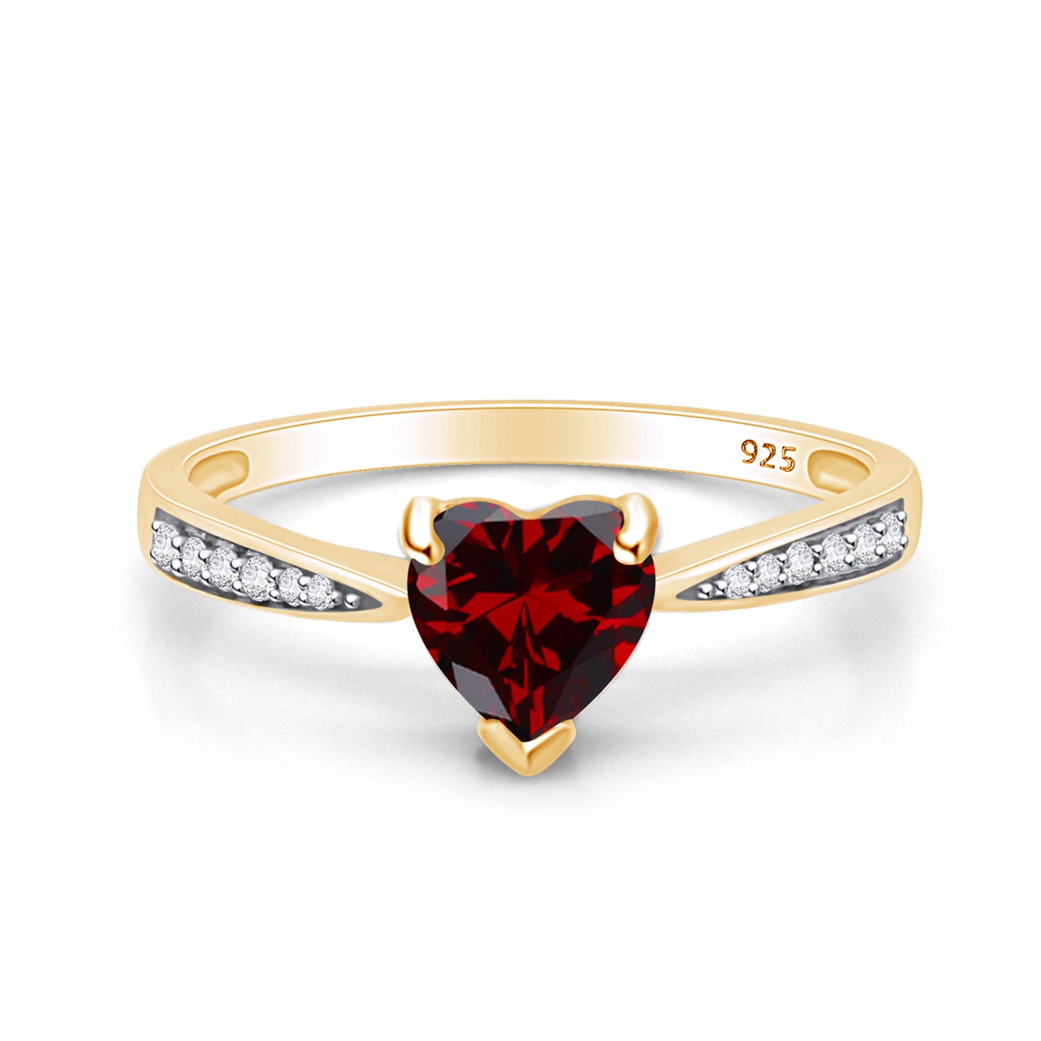 Solitaire Heart Promise Ring