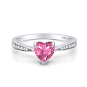 Solitaire Heart Promise Ring