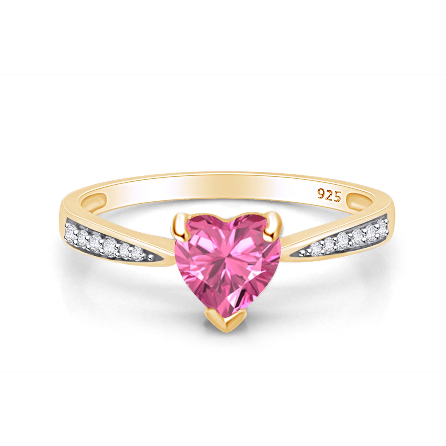 Solitaire Heart Promise Ring